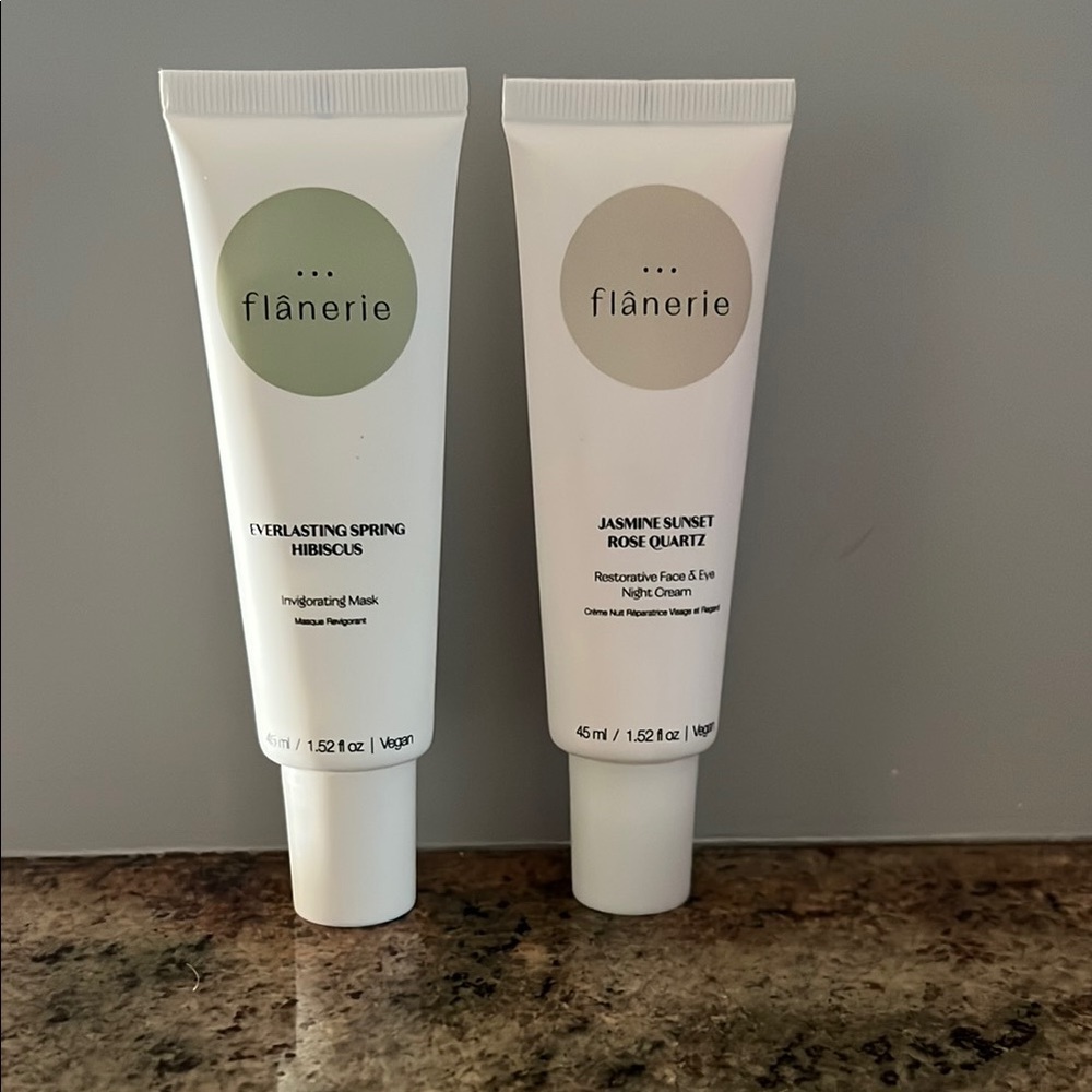 Flanerie Everlasting Spring Hibiscus & Jasmine Sunset Rose Quartz Skincare Set